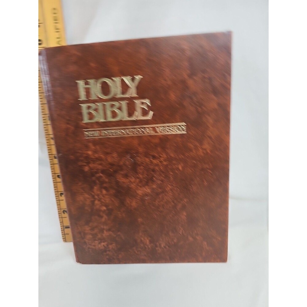 Holy Bible New International Version Giant Print 93 Brown Hard Cover